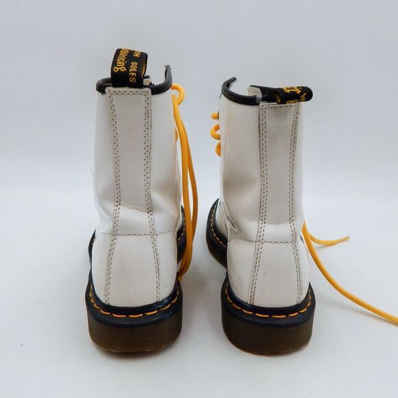 Doc Martens Boots Women’s Size 7 Softy White Air Wair Bouncing Sole AW501 1460W - Picture 3 of 12